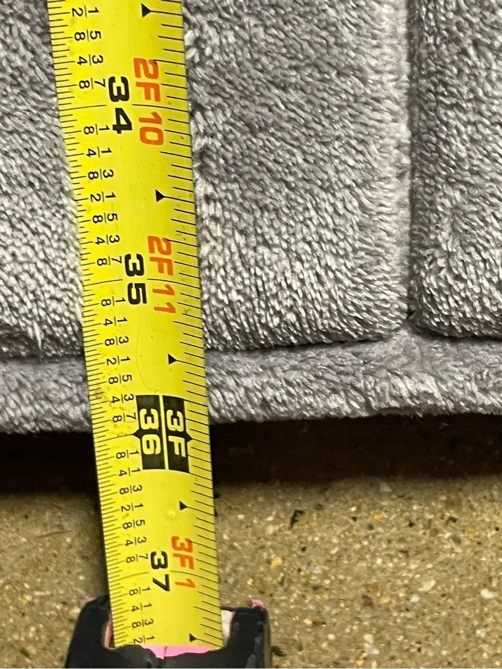 Large Gray Memory Foam Bathmat - Super Soft - (2 ft. X 3 ft.)